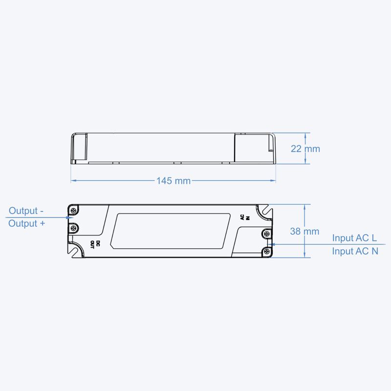 Τροφοδοτικό Cubalux IP20 25 Watt 12VDC -  Τεμ.