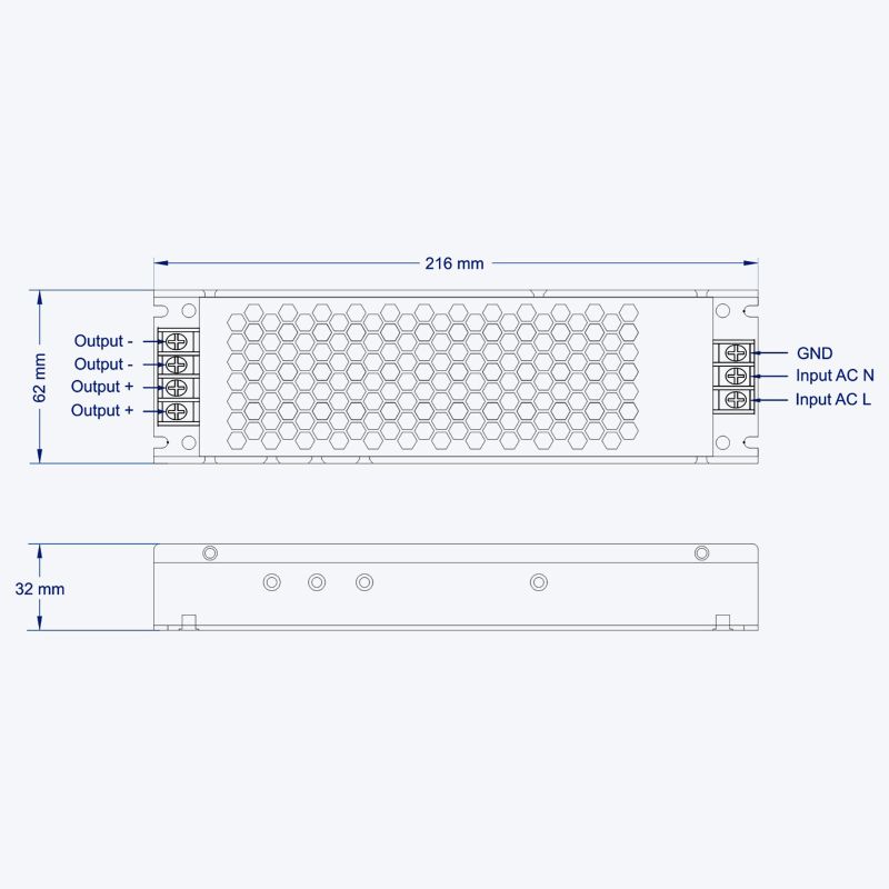 Τροφοδοτικό Cubalux IP20 300 Watt 12VDC -  Τεμ.