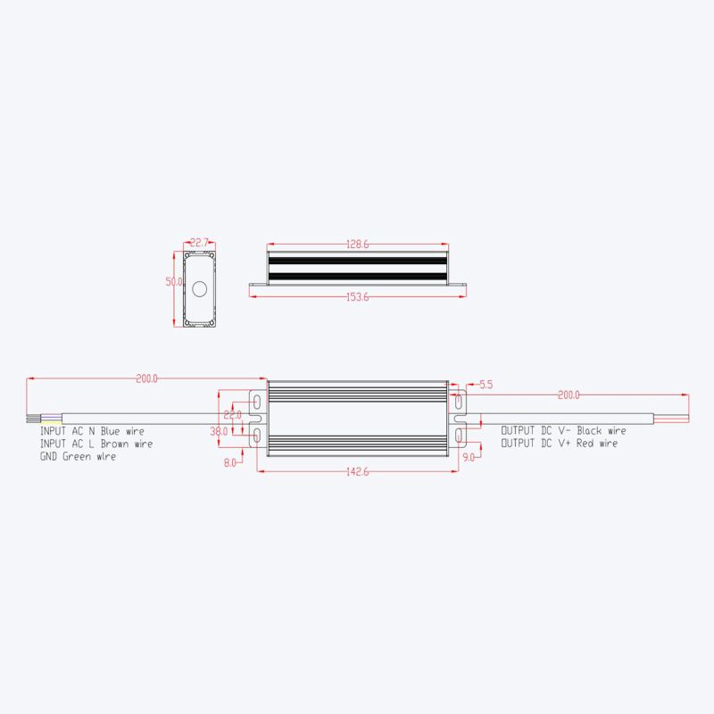 Τροφοδοτικό Cubalux IP67 60 Watt 24VDC -  Τεμ.