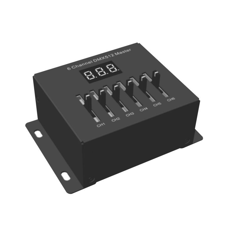 Mini κονσόλα DMX512 6 Καναλιών 5/12Vdc ή 3xAAA -  Τεμ.