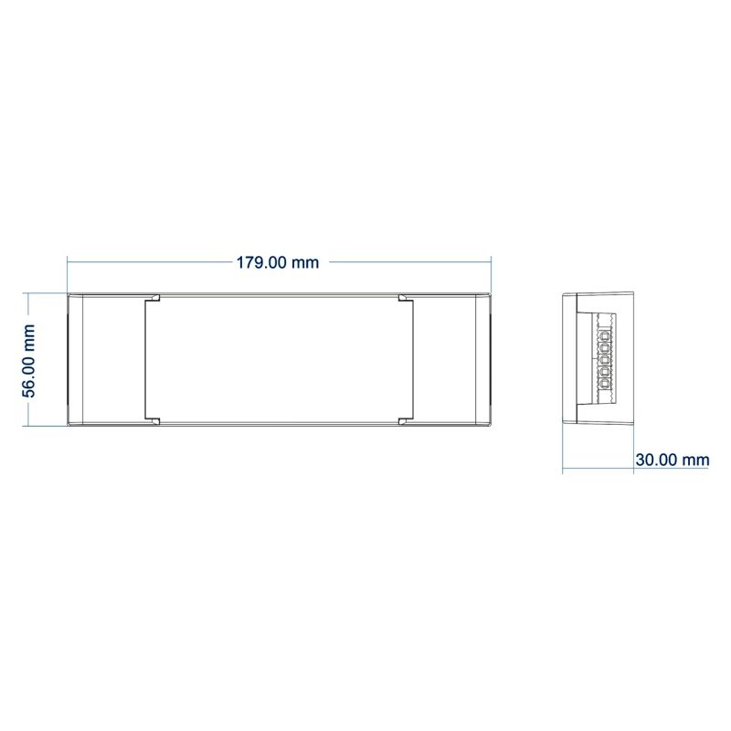 Led driver Dimmable TRIAC, Push button Cubalux IP20 75 Watt 12VDC -  Τεμ.