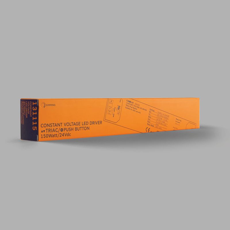 Led driver Dimmable TRIAC, Push button Cubalux IP20 150 Watt 12VDC -  Τεμ.