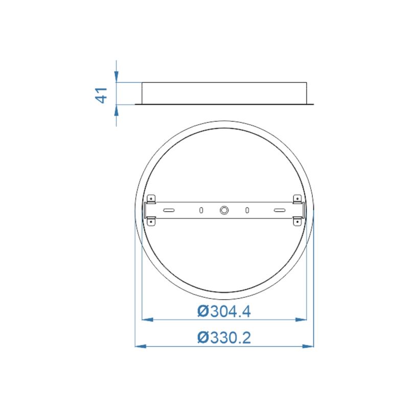 Ροζέτα οροφής Φ330mm - Λευκή -  Τεμ.
