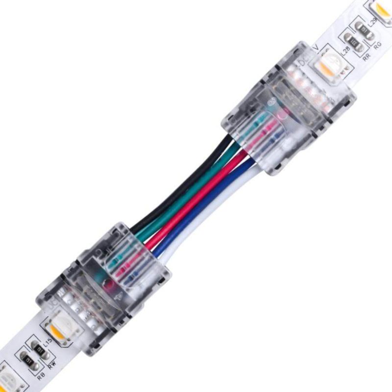 Kονέκτορας ενδιάμεσος RGBW IP20 για ταινίες led πλάτους 12mm με καλ. 15cm -  Τεμ.