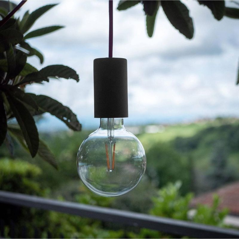 EIVA ELEGANT, E27 IP65 κιτ ντουί σιλικόνης εξωτερικού χώρου Μαύρο -  Τεμ.
