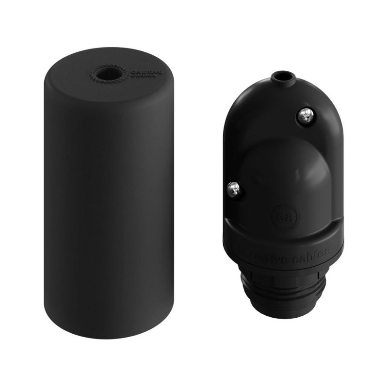 EIVA ELEGANT, E27 IP65 κιτ ντουί σιλικόνης εξωτερικού χώρου Μαύρο -  Τεμ.