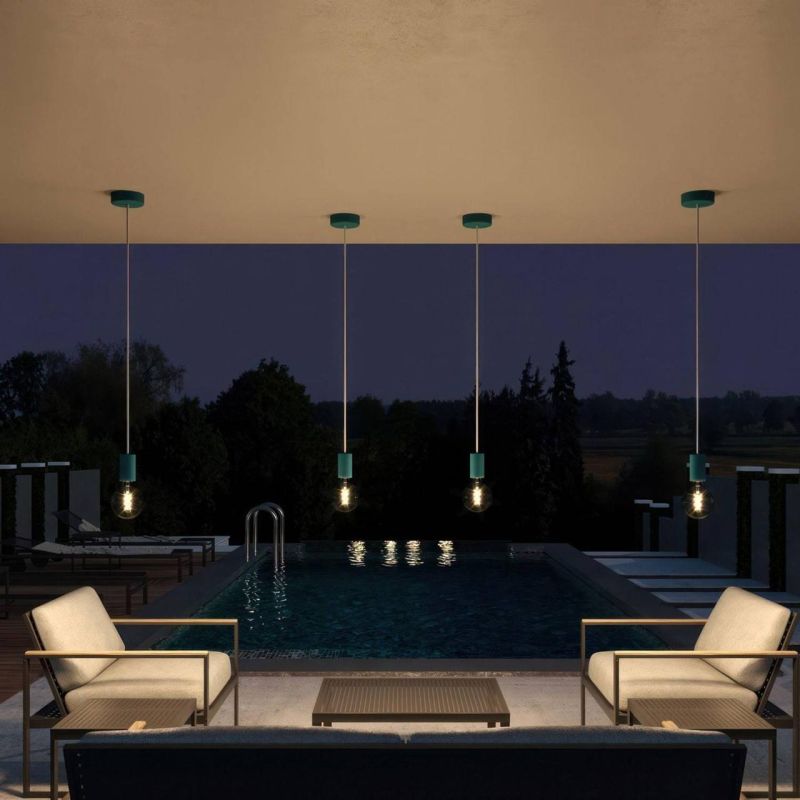 EIVA ELEGANT, E27 IP65 κιτ ντουί σιλικόνης εξωτερικού χώρου Πετρόλ -  Τεμ.