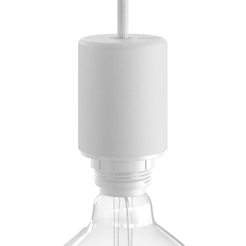 EIVA ELEGANT, outdoor lamp holder kit for E27 silicone lampshade White