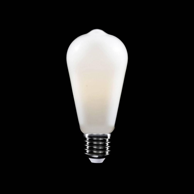 Λάμπα LED Γαλακτερή, αχλάδι, ST64, 4W, 470Lm, E27, 2700K -  Τεμ.