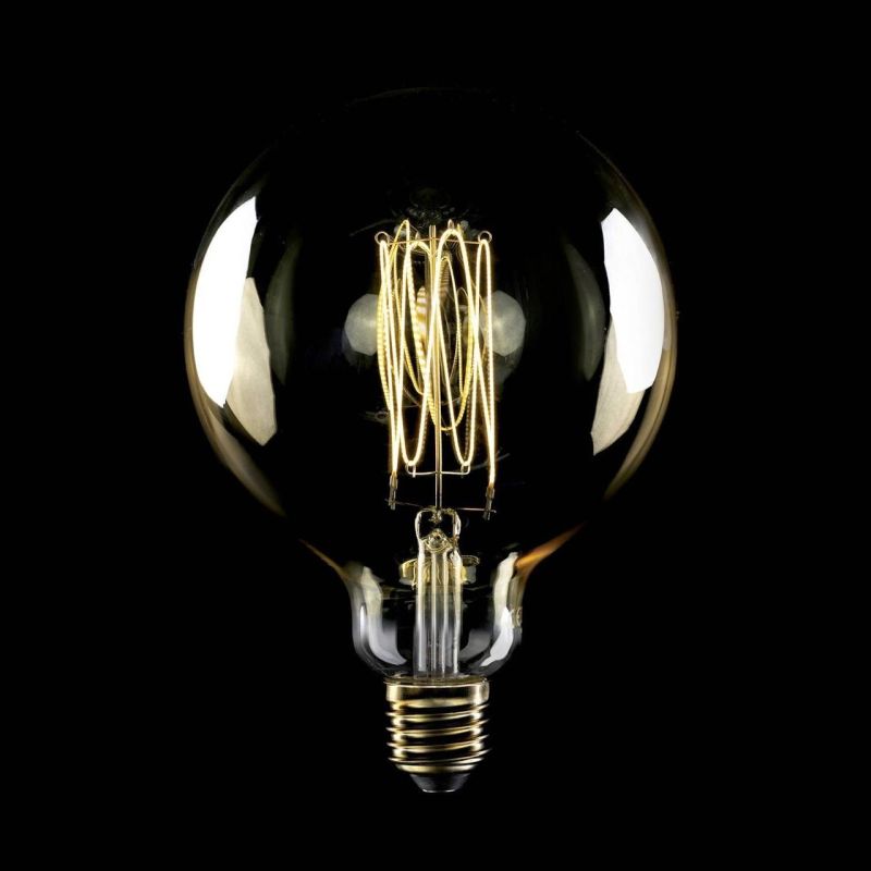 Λάμπα LED Μελί γλόμπος, με νήμα Cage,  G125 7W 640Lm E27 2700K DIM -  Τεμ.