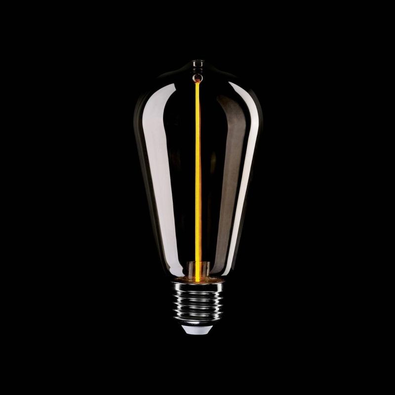 Λάμπα LED φιμέ διακοσμητική αχλάδι, μαγνητικού νήματος, ST64, 2,2W 60Lm, E27 1800K -  Τεμ.