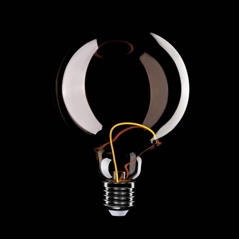 Λάμπα LED φιμέ διακοσμητική γλόμπος, μαγνητικού νήματος,G125 2.8W 90Lm E27 1800K -  Τεμ.