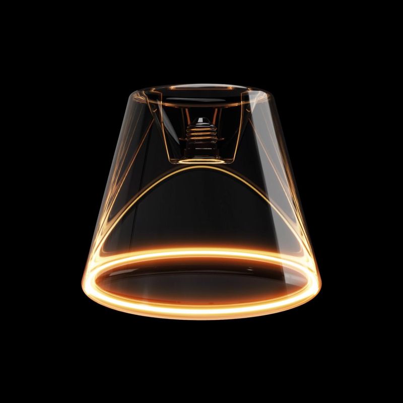 Λάμπα LED Διαφανής Κώνος, 6W 500Lm E27                         2200K DIM -  Τεμ.