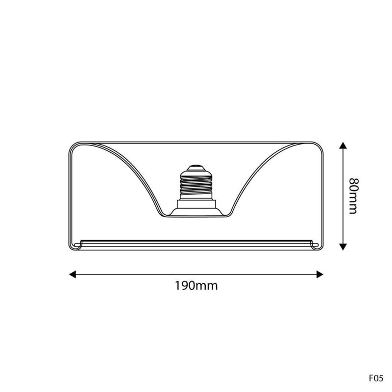 Λάμπα LED Διαφανής, σειρά Ghost Δακτύλιος 195x83, 6W 500Lm E27 2200K DIM -  Τεμ.
