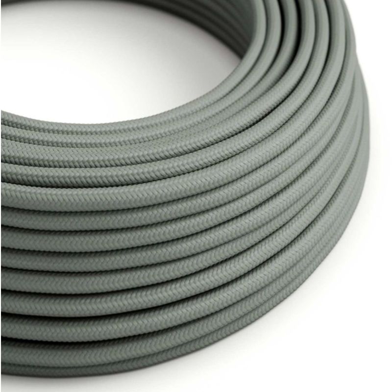 Round Textile Cable RM03 - Grey, 2x0.75mm
