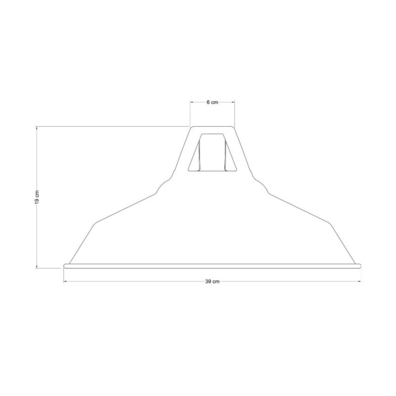 Harbour lampshade in enamelled metal with E27 fitting, 38cm, Petrol