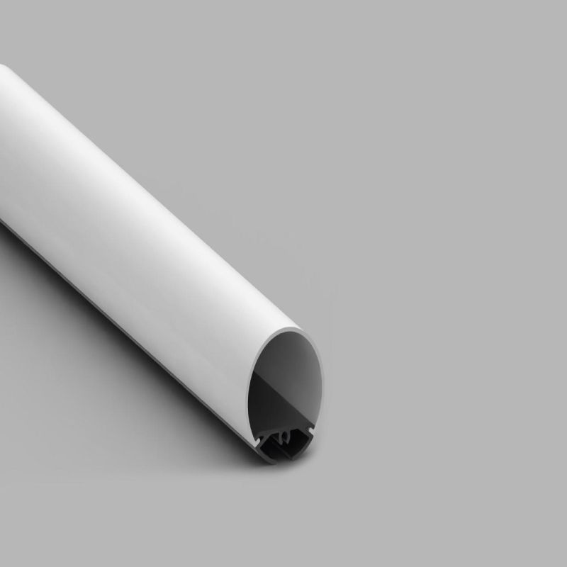 Σετ Προφίλ Στρογγυλό Μαύρο Φ30 με Κάλυμμα OPAL (2m) -  Τεμ.