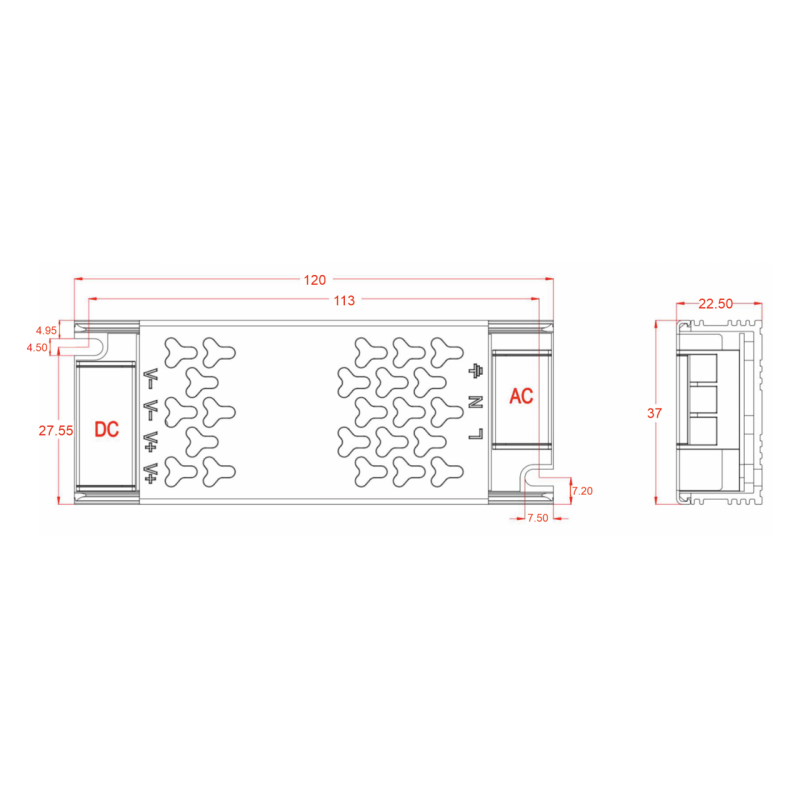 Τροφοδοτικό Cubalux TΩRA IP20 36 Watt 24VDC -  Τεμ.