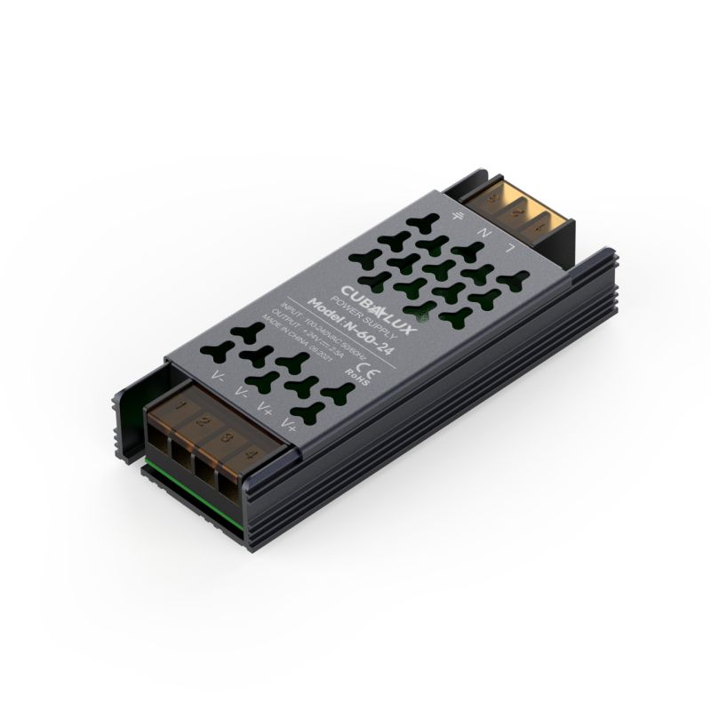 Τροφοδοτικό Cubalux TΩRA IP20 60 Watt 24VDC -  Τεμ.
