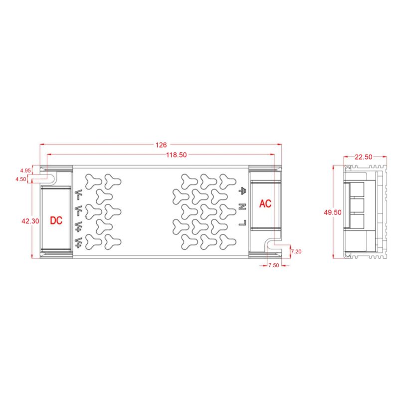 Τροφοδοτικό Cubalux TΩRA IP20 60 Watt 24VDC -  Τεμ.