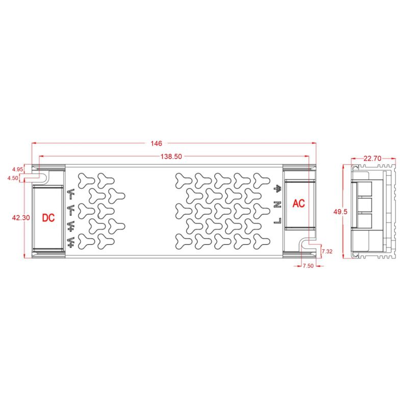 Τροφοδοτικό Cubalux TΩRA IP20 100 Watt 24VDC -  Τεμ.