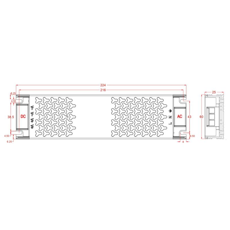 Τροφοδοτικό Cubalux TΩRA IP20 250 Watt 24VDC -  Τεμ.