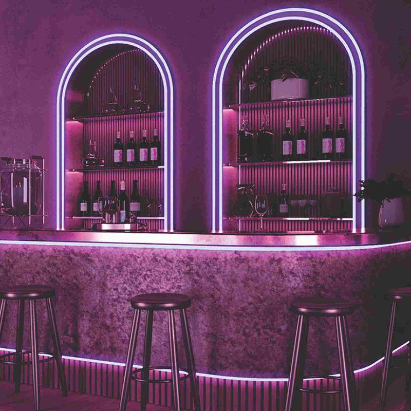 Ταινία LED TΩRA Neon flex πλαγίου φωτισμού 6x13 12 Watt/m 24V CRI80 IP67 120 LED/m Μωβ 5m -  Τεμ.