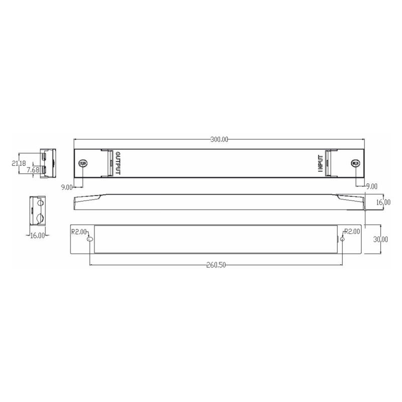 Led driver Slim Dali2 Cubalux IP20 30 Watt 24V -  Τεμ.