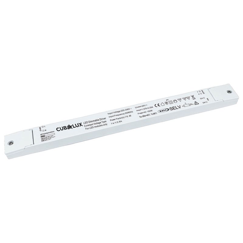 Led driver Slim Dali2 Cubalux IP20 150 Watt 24V -  Τεμ.