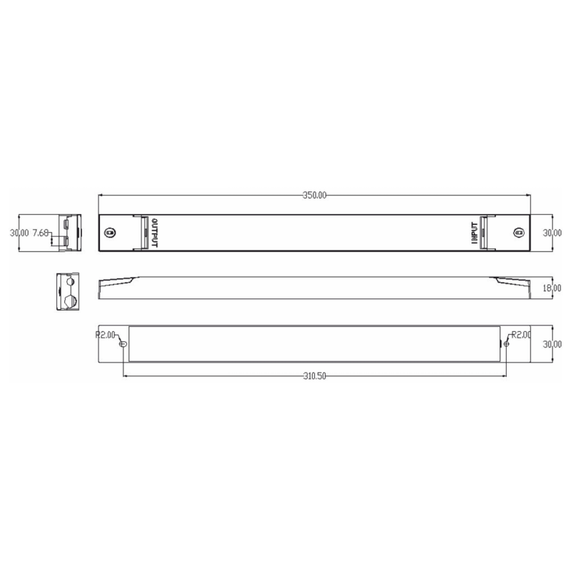 Led driver Slim Dali2 Cubalux IP20 150 Watt 24V -  Τεμ.