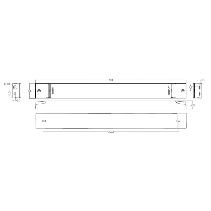Led driver Slim Cubalux IP20 250 Watt 24V -  Τεμ.