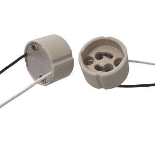 GU10-GZ10 lamp holder with 20cm teflon cable