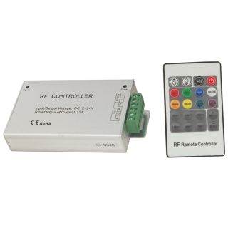 Controller RF με χειριστήριο (20 Κουμπιά), RGB 3x4A 12/24Vdc -  Τεμ.