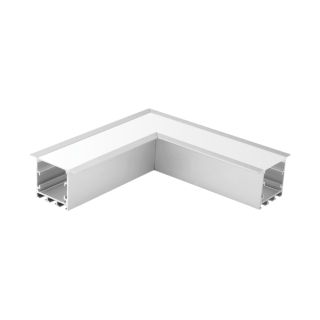 90° horizontal joint for recessed 50mm x 35mm aluminum profile