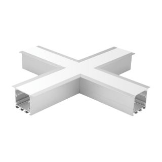 Χ joint for recessed 50mm x 35mm aluminum profile