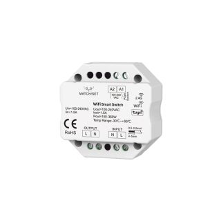 Διακόπτης On/Off WiFi-Ασύρματος-Push Button 1A 230VAC -  Τεμ.