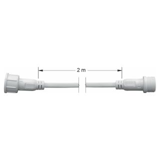 IP67 connector for single color flexible wall washer (2 PIN) with 2 meters cable