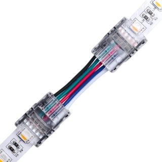 Kονέκτορας ενδιάμεσος RGBW IP20 για ταινίες led πλάτους 12mm με καλ. 15cm -  Τεμ.