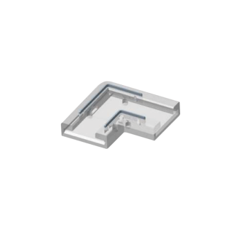 Κονέκτορας γωνία για ταινία RGB COB IP20 πλάτους 10mm -  Τεμ.