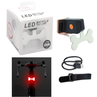 Bone bicycle tail light