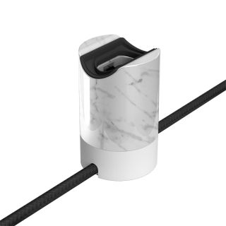 Spostaluce esse14 kit with S14d lamp holder White marble effect