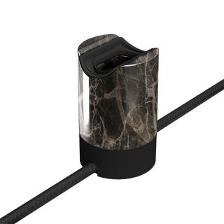 Spostaluce esse14 kit with S14d lamp holder Brown marble effect