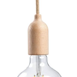 E27 wooden lamp holder kit Neutral