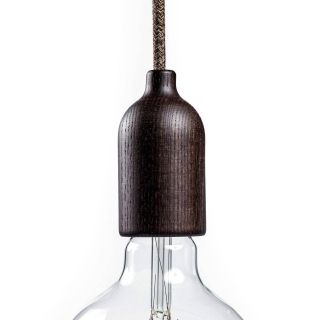 E27 wooden lamp holder kit Wenge