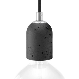 E27 concrete lamp holder kit  Dark concrete)