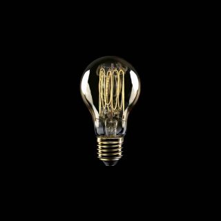 Golden LED bulb vertical filament Drop A60 7W 640Lm E27 2700K Dimmable