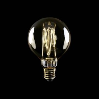 Golden LED Carbon Line vertical filament bulb Globo G95 7W 640Lm E27 2700K Dimmable