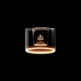 Transparent LED Light Bulb Ghost Line Recessed Donut 120x90 6W 500Lm E27 2200K Dimmable