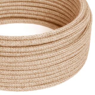 Στρογγυλό καλώδιο από φυσική τριχιά - 2x0,75mm -  Μέτρ