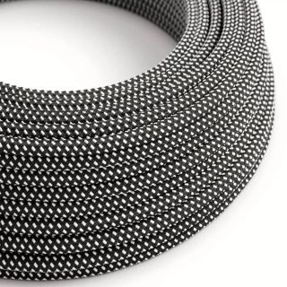 Στρογγυλό Υφασμάτινο καλώδιο με 3D εφέ Stars RT41, 2x0,75 -  Μέτρ